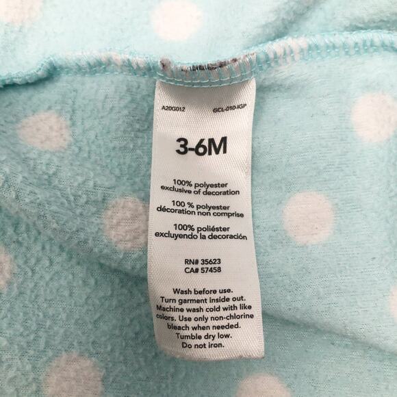 Carter's Baby Girl Polka Dot Footie 3-6M - Picture 6 of 6